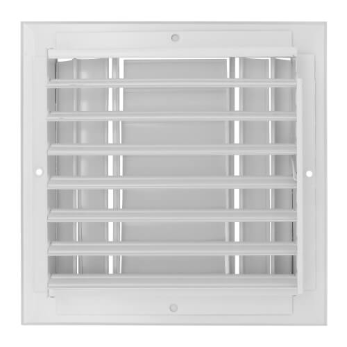 Main product image of 8" x 8" (Wall Opening Size) Three-Way White Sidewall/Ceiling Register (A613MS Series)