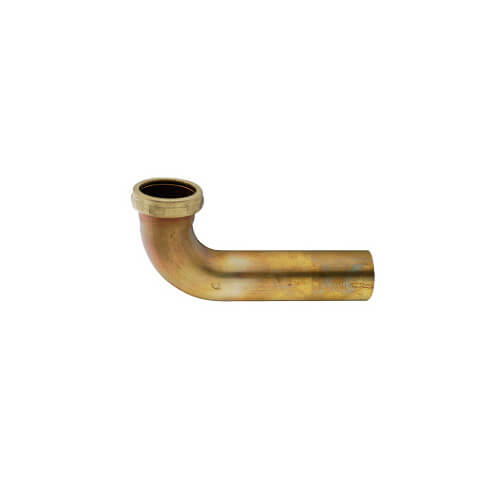 21930 Everflow 21930 11/2" x 30" Rough Brass Slip Joint Waste Bend, 22 GA w/ Nuts and Washers