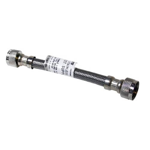 Main product image of 1/2" NPS x 6-1/4" Braided Stainless Steel Hose, 2195-010-000
