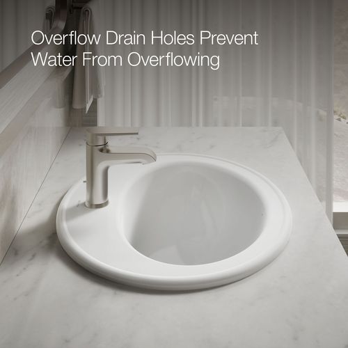 Main product image of Pennington 20-1/4" 1-Hole Drop-In Bathroom Sink (White), K-2196-1-0