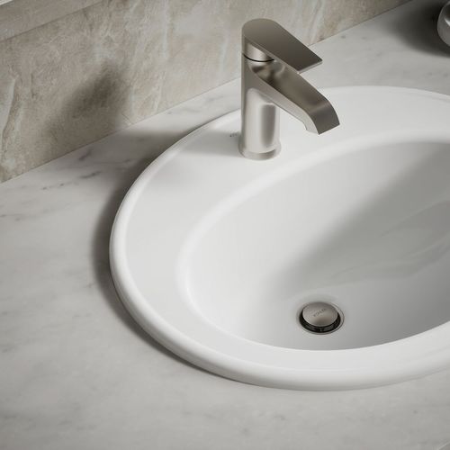 Main product image of Pennington 20-1/4" 1-Hole Drop-In Bathroom Sink (White), K-2196-1-0
