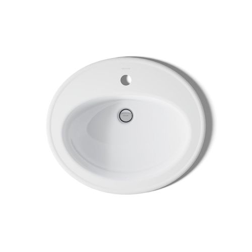 Main product image of Pennington 20-1/4" 1-Hole Drop-In Bathroom Sink (White), K-2196-1-0