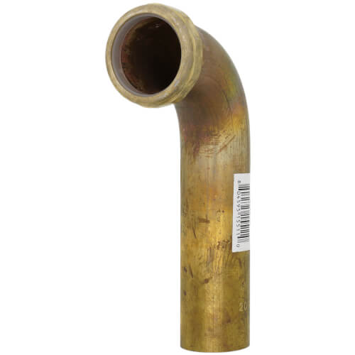 Main product image of 1-1/2" X 6" Rough Brass Slip Joint Waste Bend, 20 GA w/ Nuts & Washers