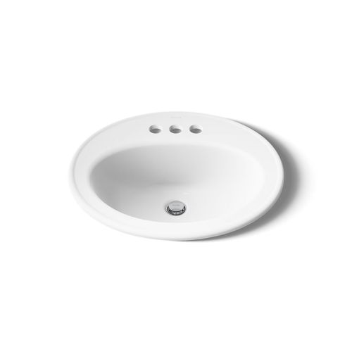 Main product image of Pennington 20-1/4" Drop-In Bathroom Sink for 4" Centerset Faucets (White), K-2196-4-0