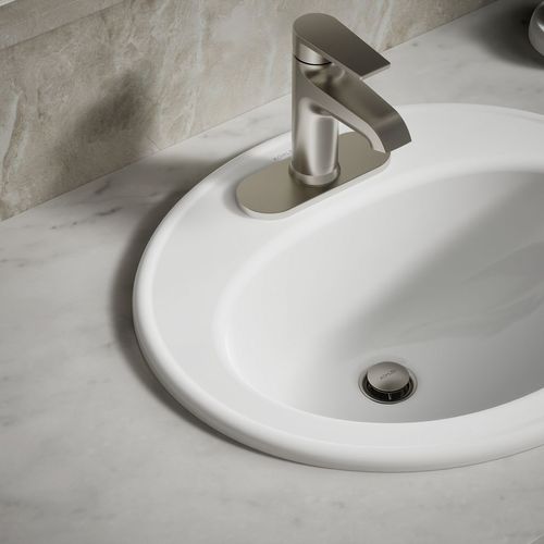 Main product image of Pennington 20-1/4" Drop-In Bathroom Sink for 4" Centerset Faucets (White), K-2196-4-0