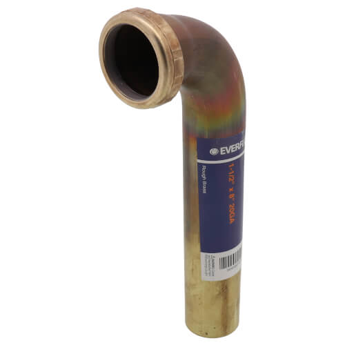 219820 Everflow 219820 11/2" X 8" Rough Brass Slip Joint Waste