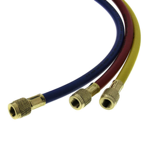 21985 Yellow Jacket 21985 PLUS II 3Pack Charging Hoses w/ 1/4" HAV