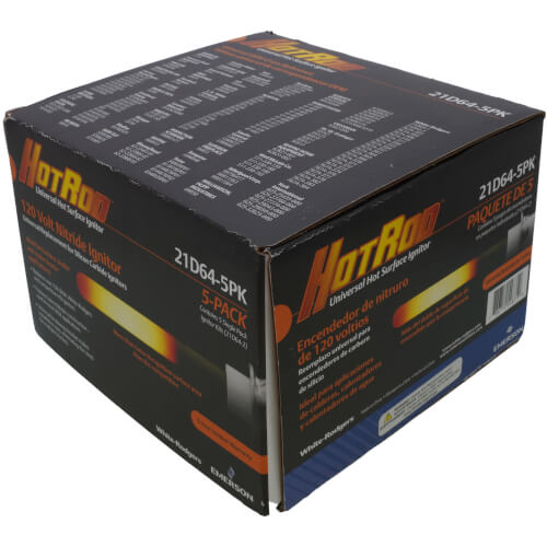 Main product image of HotRod 120V Silicon Nitride Upgrade Kit for Conversion of Silicon Carbide, Replaces Honeywell Glowfly (Pack of 5)
