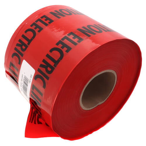 Main product image of SHIELDTEC "Caution Electric Line Buried Below" Tape (6" x 1000 Ft)
