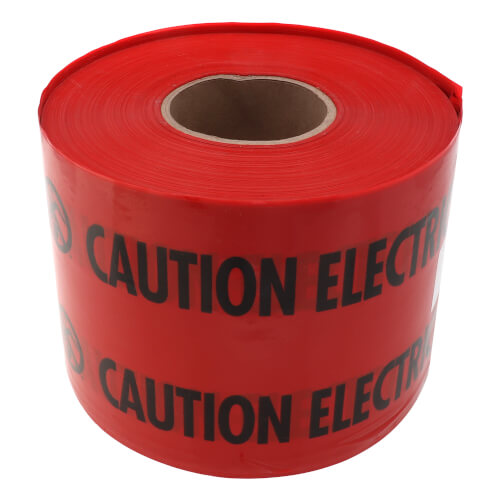 Main product image of SHIELDTEC "Caution Electric Line Buried Below" Tape (6" x 1000 Ft)