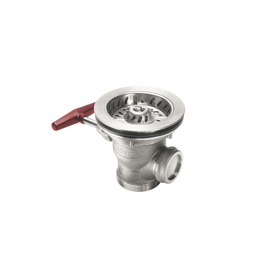 Main product image of Diamond Series RotoPro 3-1/2" Ball Valve Waste Drain, Stainless Steel w/ Short Handle