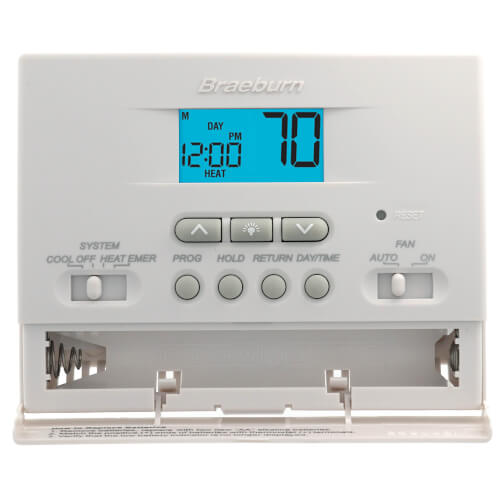 2200NC Braeburn 2200NC 52 Day Programmable Thermostat (2 Heat/1