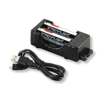 Main product image of USB Charger Kit for 18650 Lithium-Ion Batteries w/ Charging Cradle, 2 Batteries & USB Cord