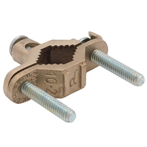 Main product image of 1/2" - 1" Bronze Grounding Clamp Kit w/ 12" 6g Wire
