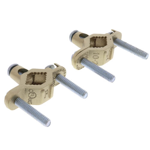 Main product image of 1/2" - 1" Bronze Grounding Clamp Kit w/ 24" 6g Wire