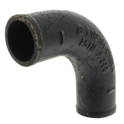 Main product image of 1-1/2" Imported No Hub Cast Iron 90° Elbow