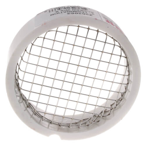 2202052 Walrich 2202052 3" PVC Termination Vent w/ SS Screen