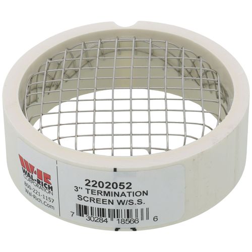 Main product image of 3" PVC Termination Vent w/ SS Screen