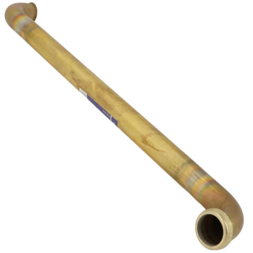 1-1/2" x 24", 22 Gauge, Double Waste Bend (Rough Brass)