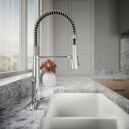 Main product image of Simplice Semi-Professional 1-Handle Pull Out Kitchen Faucet with Spray (Polished Chrome), K-22033-CP