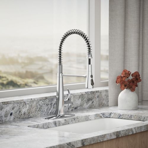 Main product image of Simplice Semi-Professional 1-Handle Pull Out Kitchen Faucet with Spray (Polished Chrome), K-22033-CP