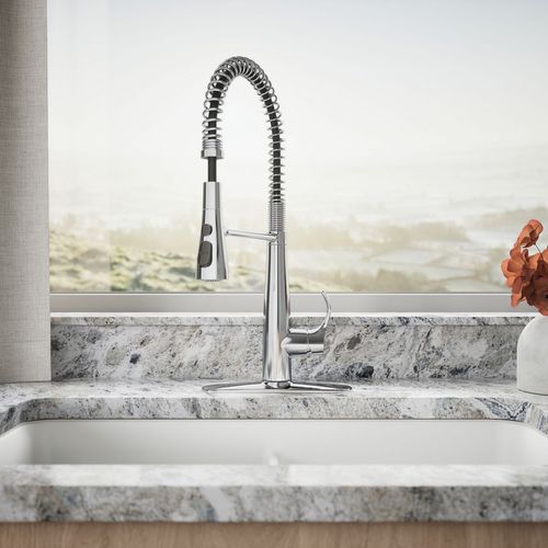 Main product image of Simplice Semi-Professional 1-Handle Pull Out Kitchen Faucet with Spray (Polished Chrome), K-22033-CP