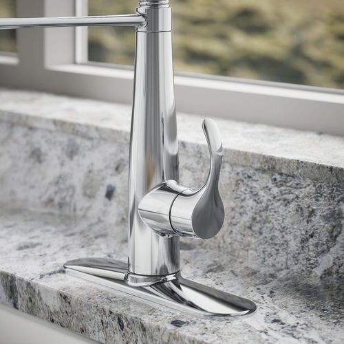 Main product image of Simplice Semi-Professional 1-Handle Pull Out Kitchen Faucet with Spray (Polished Chrome), K-22033-CP