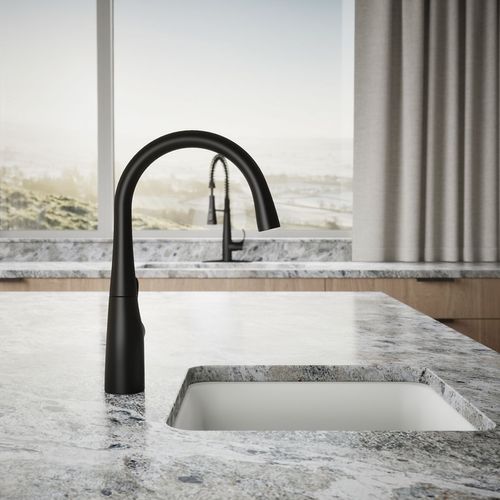 Main product image of Simplice 1-Handle Swing Spout Bar Faucet (Matte Black), K-22034-BL
