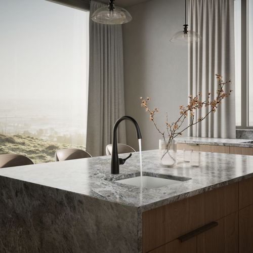 Main product image of Simplice 1-Handle Swing Spout Bar Faucet (Matte Black), K-22034-BL