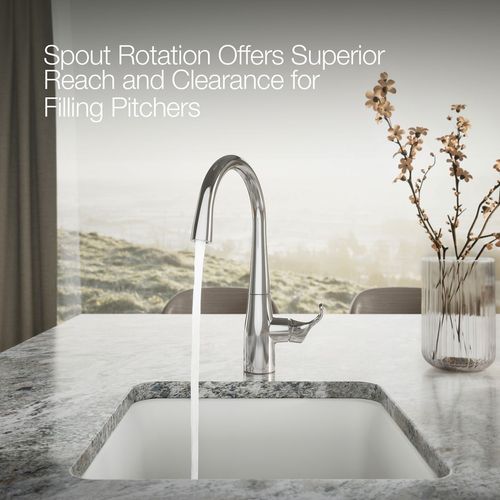 Main product image of Simplice 1-Handle Swing Spout Bar Faucet (Polished Chrome), K-22034-CP