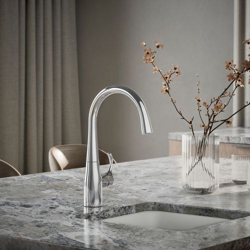 Main product image of Simplice 1-Handle Swing Spout Bar Faucet (Polished Chrome), K-22034-CP