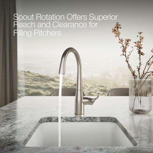 Main product image of Simplice 1-Handle Swing Spout Bar Faucet (Stainless Steel), K-22034-VS