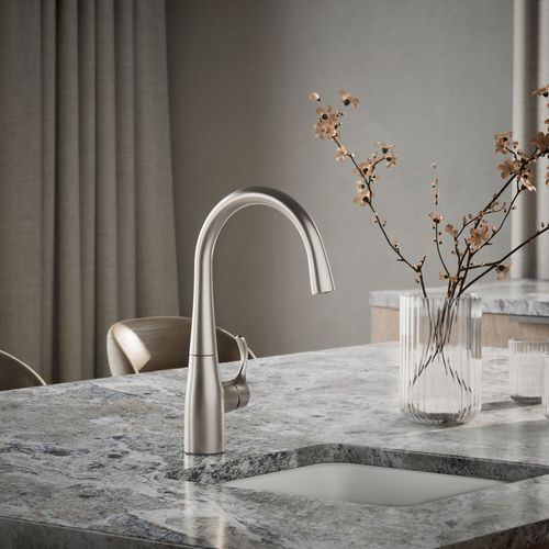 Main product image of Simplice 1-Handle Swing Spout Bar Faucet (Stainless Steel), K-22034-VS