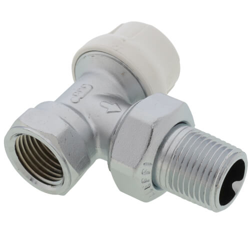 1/2" NPT Angled Thermostatic Radiator Valve Body (2.7 Cv)