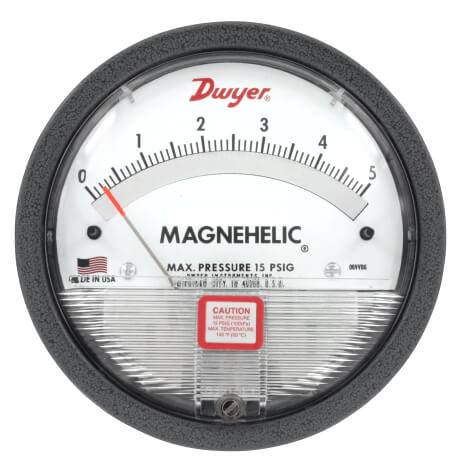 Magnehelic Differential Pressure Gage (0 - 5 psi)