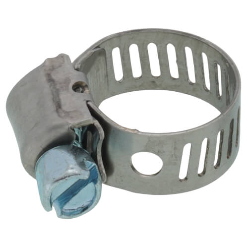 1/4"- 5/8" #4 Stainless Steel Hose Clamp w/ Carbon Screw
