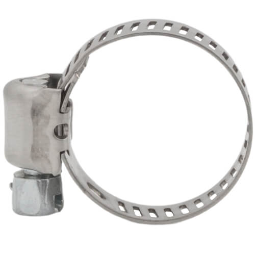 7/16"- 1" #8 Stainless Steel Worm Gear Hose Clamp w/ Carbon Screw