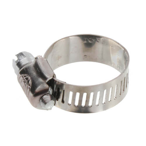 1/2"- 1-1/16" #10 Stainless Steel Worm Gear Hose Clamp w/ Carbon Screw
