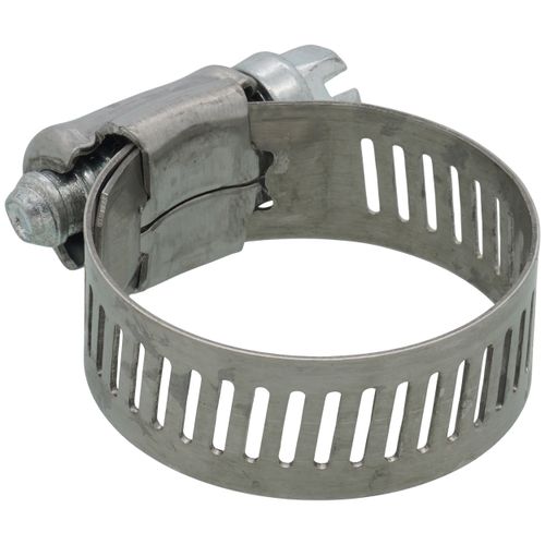 Main product image of 11/16" - 1-1/4" #12 Stainless Steel Worm Gear Hose Clamp w/ Carbon Screw