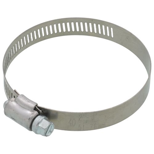 Main product image of 1-1/8"- 3" #40 Stainless Steel Hose Clamp w/ Carbon Screw