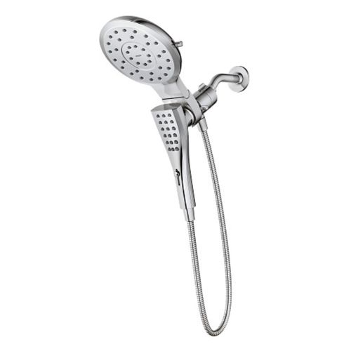 Main product image of Verso Chrome Infinite Function 7" Diameter Spray Head w/ Handshower, 60" Hose, Magnetix, 1.75 Gpm, 220C2EP