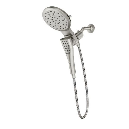 Main product image of Verso Spot Resist Brushed Nickel Infinite Function 7" Diameter Spray Head w/ Handshower, 60" Hose, Magnetix, 2.5 Gpm, 220C2SRN