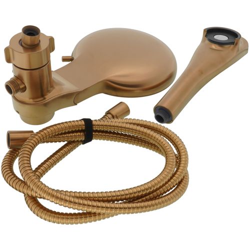 Verso 7" Diameter 8-Spray Pattern Spray Head w/ Handshower (Brushed Gold)