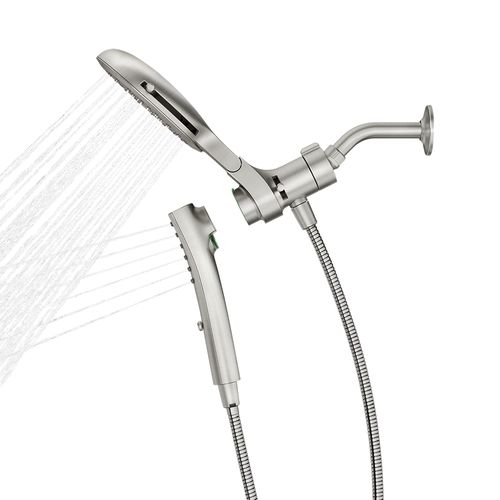 Main product image of Verso Brushed Nickel Infinite 7" Diameter Spray Head Standard w/ Handshower, 1.75 Gpm, 220C3EPBN