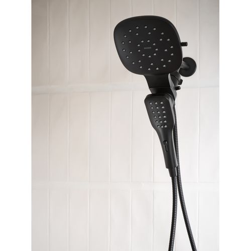 Main product image of Verso 8 Function 7" Diameter Spray Head Standard w/ Handshower, 2.5 GPM, 220C5BL (Matte Black)