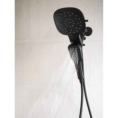 Main product image of Verso 8 Function 7" Diameter Spray Head Standard w/ Handshower, 2.5 GPM, 220C5BL (Matte Black)