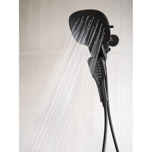 Main product image of Verso 8 Function 7" Diameter Spray Head Standard w/ Handshower, 2.5 GPM, 220C5BL (Matte Black)