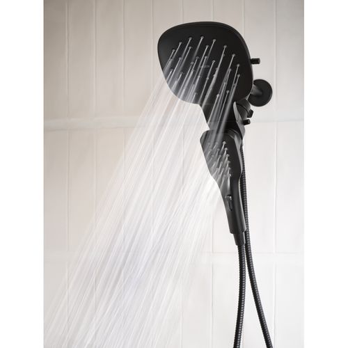 Main product image of Verso 8 Function 7" Diameter Spray Head Standard w/ Handshower, 2.5 GPM, 220C5BL (Matte Black)