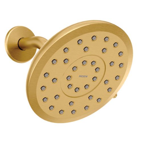 Verso 8 Function 7" Diameter Spray Head Rainshower, 2.5 GPM, 220R7BG (Brushed Gold)