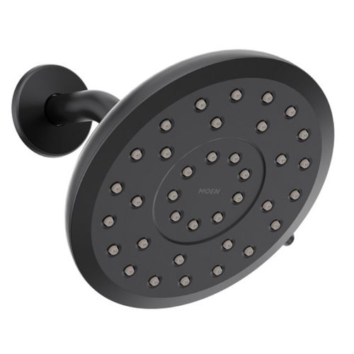 Verso 8 Function 6" Diameter Spray Head Rainshower, 2.5 GPM, 220R7BL (Matte Black)